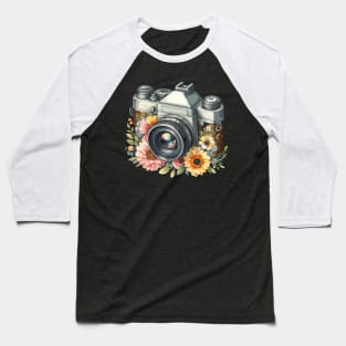 Vintage Retro Camera Baseball T-Shirt